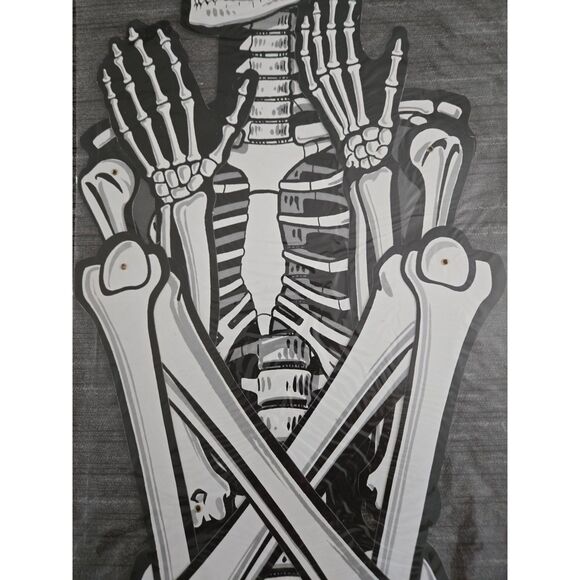 AMERICAN GREETINGS Seymour Bones Vintage 55" Hanging Hinged Skeleton Decor-NEW - Picture 1 of 6